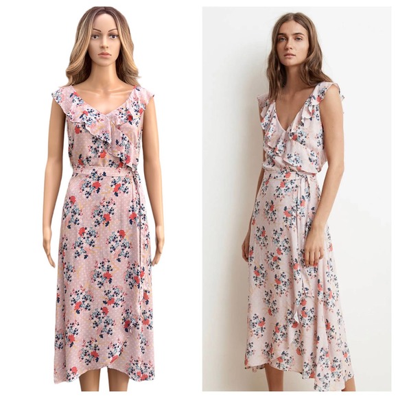 Anthropologie Dresses & Skirts - Anthropologie Velvet Graham Spencer Rae Top Isadora floral wrap midi skirt Small